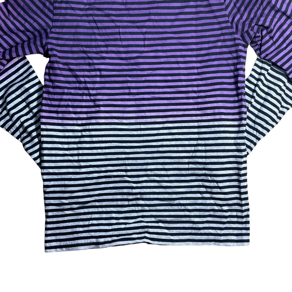 PRPS Heather Grey/Purple‎ Striped Pullover Sweater Men's Size Small - Picture 7 of 7